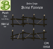 Baba Yaga Bone Fences, Low Poly and HD