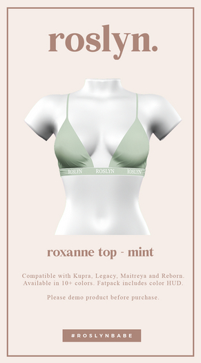 roslyn. roxanne top. mint