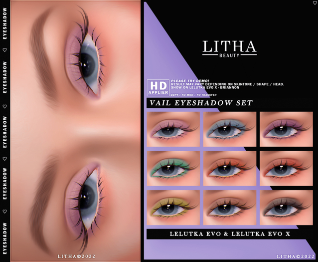 Litha - HD Vail Eyeshadow Lel Evox & Evo (Add me)