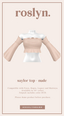 roslyn. saylor top. nude [unpack]