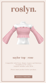 roslyn. saylor top. rose [unpack]