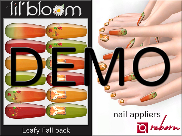 {LB} eBODY - REBORN nail HUD::DEMO Leafy Fall