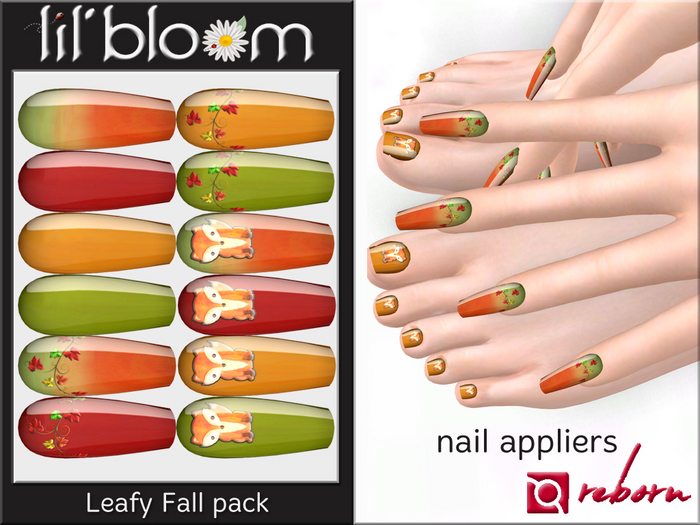 {LB} eBODY - REBORN nail HUD::Leafy Fall