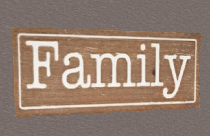 Family - Wooden sign