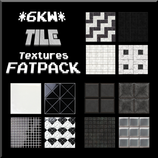*6KW* FULL PERM Tile Textures FATPACK