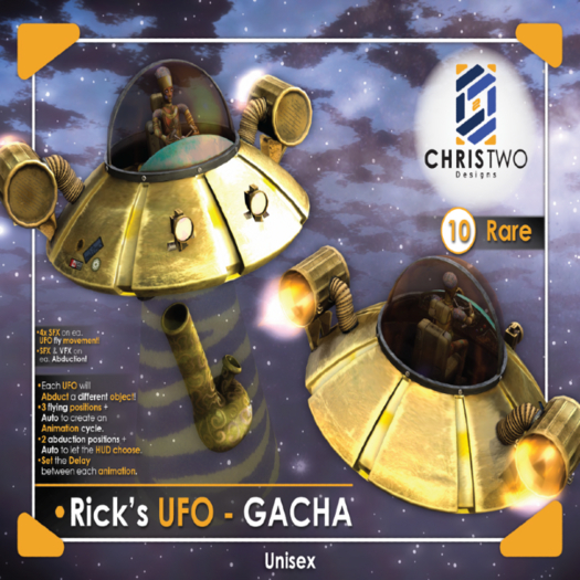 10. Ricks UFO -BOX- Chris Two Designs - RARE