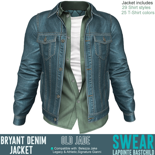 Denim Jacket Bryant OLD JADE