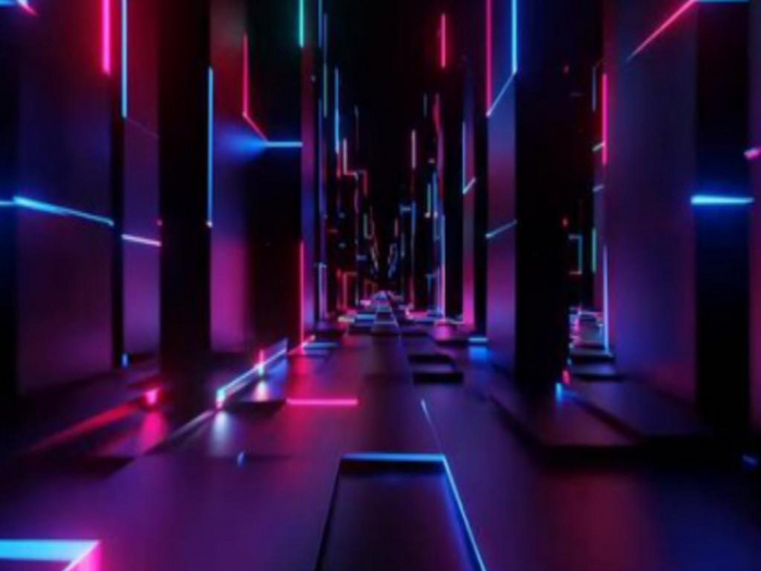Neon Corridor Texture