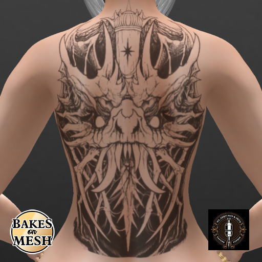 WL-Demon Bat BOM Tattoo Back