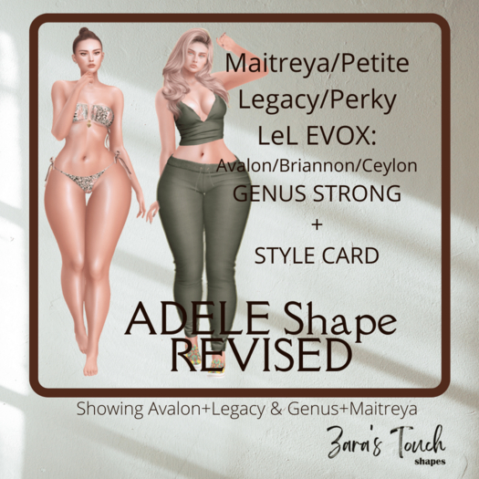 Maitreya Mesh Body Curve Shape - Adele - Zara'a Touch