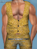 GP Gold Sequin Vest 