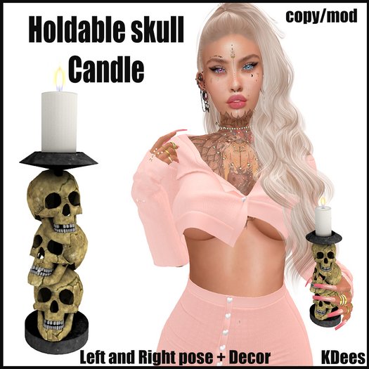 KDees  Skull Candle Wearable + Decor 
