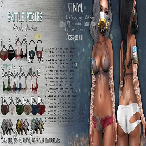 Vinyl - Battle Pixies Top - Maitreya RED