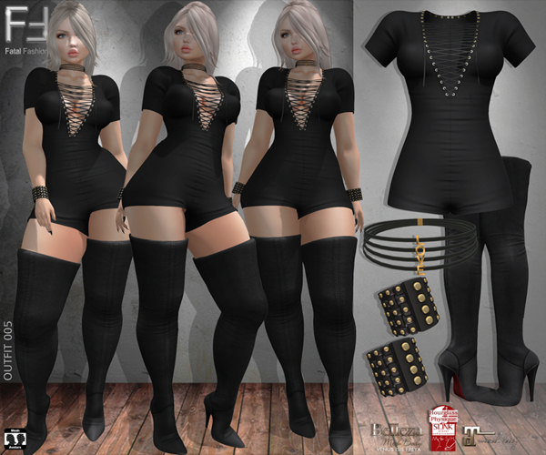 Outfit 005: Overalls, Boots, Necklace, Bracelet