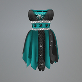 Teal Spider Magic Belleza Dress