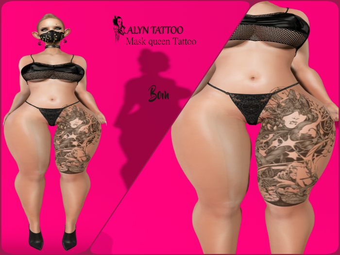 ALyN - Mask queen Tattoo (BOM)