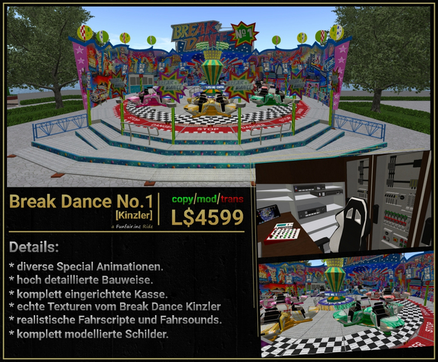 Break Dance No.1 Funfair Machines Simulation – FQTX