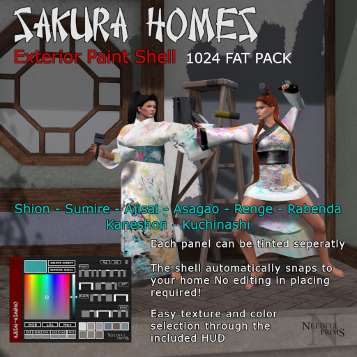 Sakura 1024 Exterior Paint Shell Fat Pack