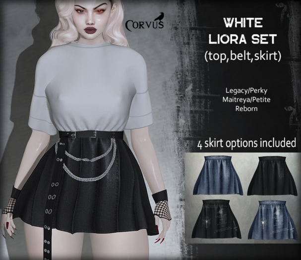 Corvus : White Liora Set