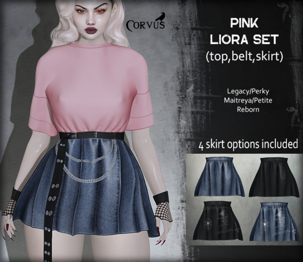 Corvus : Pink Liora Set