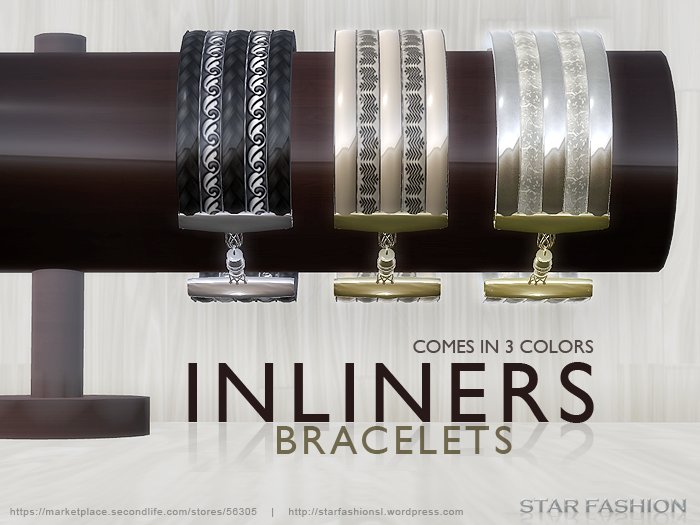 StarFashion Inliners  black beige and silver