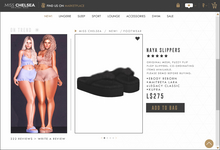 .miss chelsea. Naya Slippers Black