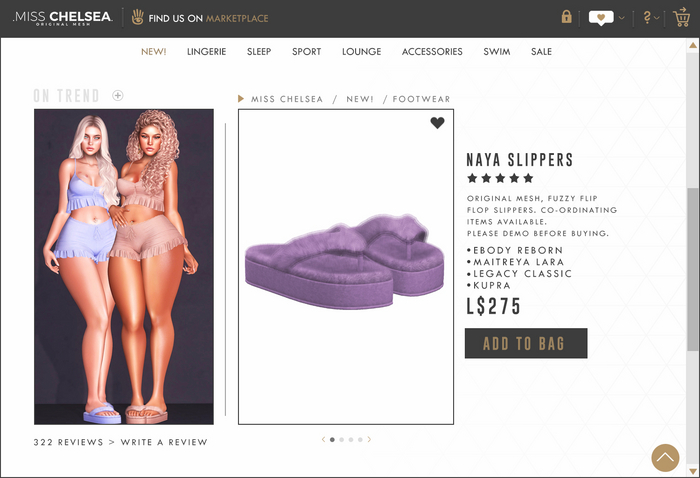 .miss chelsea. Naya Slippers Purple