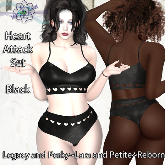 ~*MF*~ Heart Attack Set - Black (Add or Rez)