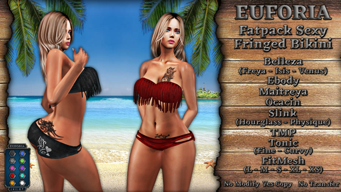 *EUFORIA* Fatpack Sexy Fringed Bikini