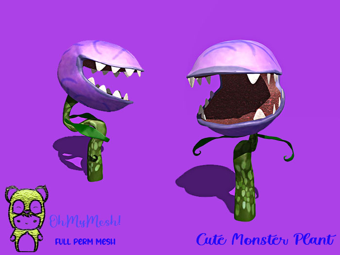 OhMyMesh! Cute Monster Plant - Full Perm Mesh