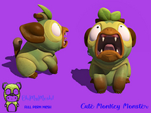 OhMyMesh! Cute Monkey Monster - Full Perm Mesh