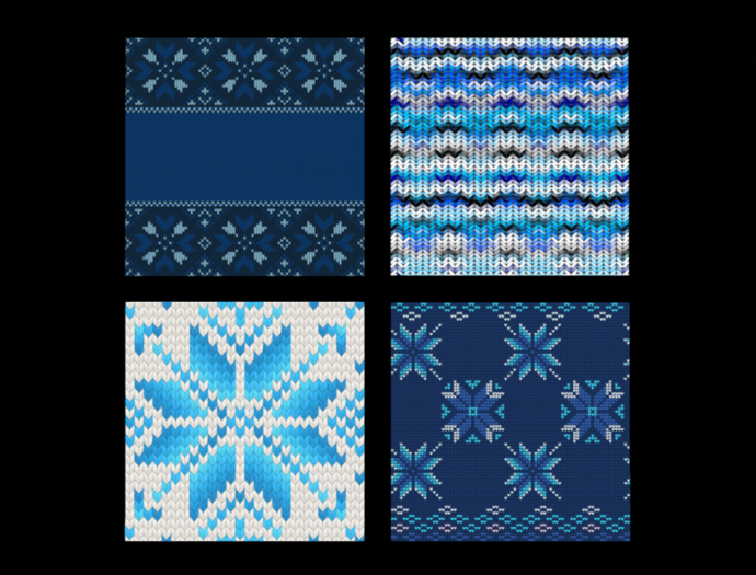 *6KW* FULL PERM Textures (Seamless Winter Knitted Fabric)