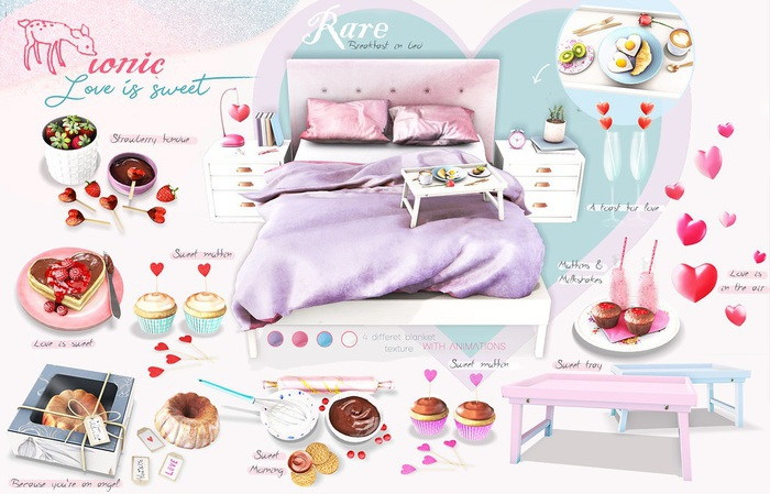 ionic : Sweet tray (rose)
