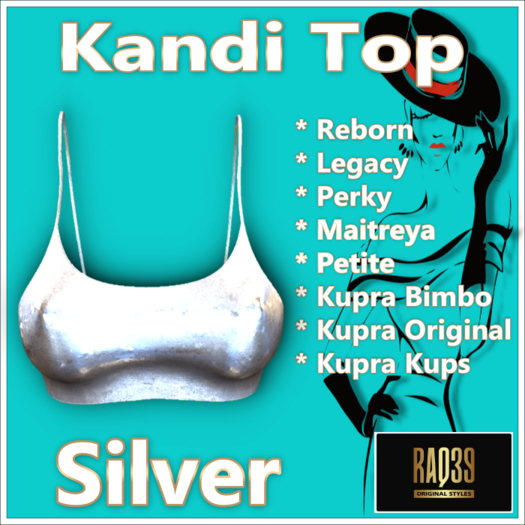 [R39] Kandi Top-Silver