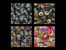 *6KW* FULL PERM Textures (Seamless Halloween Monster Wallpaper)