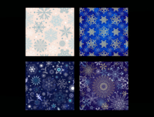 *6KW* FULL PERM Textures (Seamless December Snowflake Pattern)