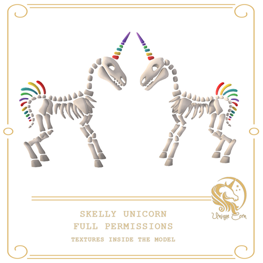 Full Perm Unicorn Skeleton