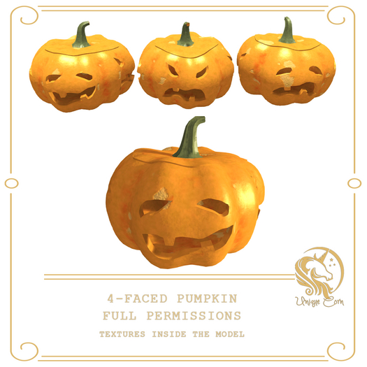 Full Perm 4-faced pumpkin