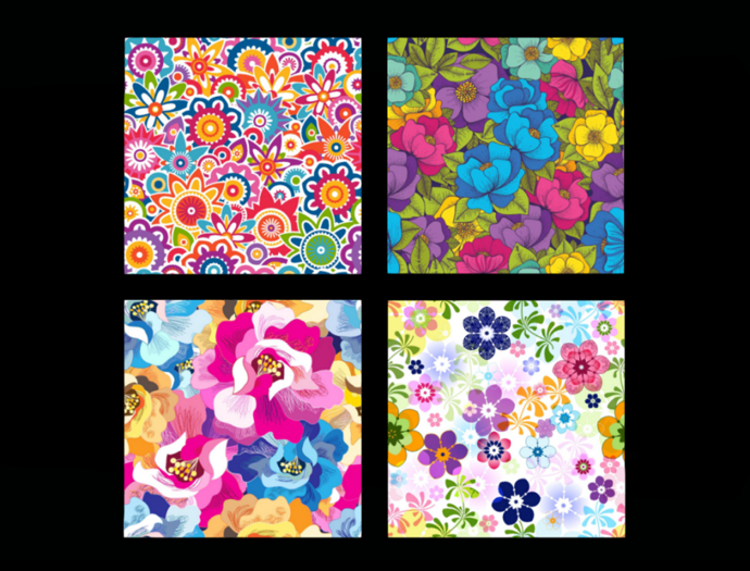 *6KW* FULL PERM Textures (Seamless Floral Wallpaper)
