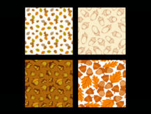 *6KW* FULL PERM Textures (Seamless Autumn Acorn Pattern)