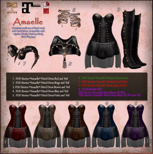 FDD Stories *Amaelle* Mesh Horns RARE