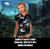 Halloween #2-Ladies v-neck shirt