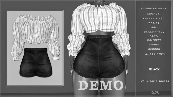 R2A- FRILL TOP & SHORTS DEMO