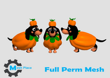 Mesh Place - Pumpkin Dog - Full Perm mesh - Halloween