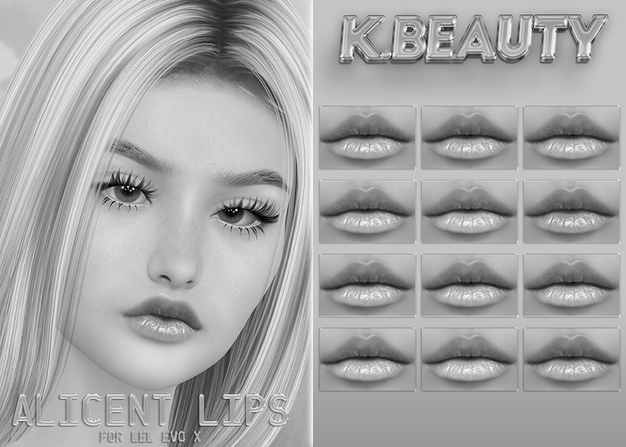 K.BEAUTY - DEMO ALICENT LIPS - LELUTKA EVO - EVO X