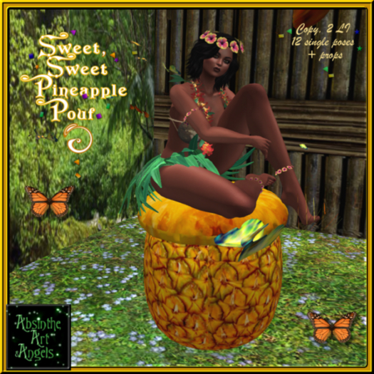 Sweet, Sweet Pineapple Pouf