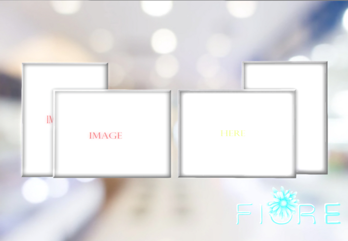 FIORE'S WALL SCRIPTED DISPLAYER  * WHITE