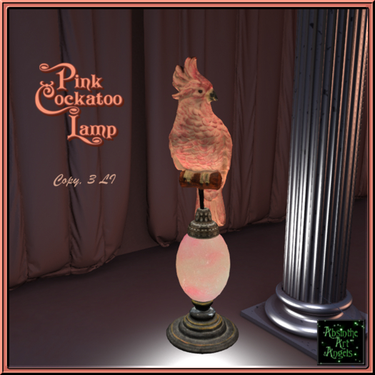 Pink Cockatoo Lamp