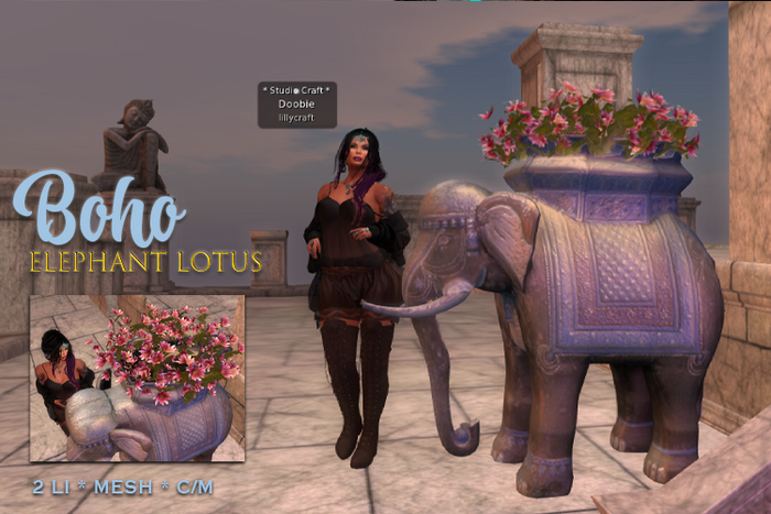 Studio Craft * BOHO Elephant Lotus (BOX)