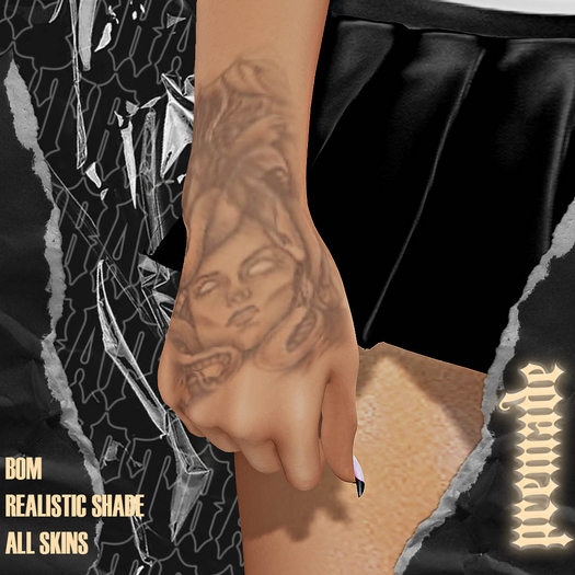 Trap Ink's - Medusa Hand Tat